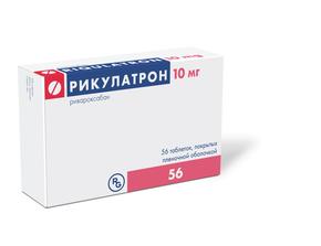 Рикулатрон таб п/об/пл 10мг №56 (Ривароксабан)
