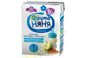 ФРУТОНЯНЯ кашка 200мл молоч. гречневая/яблоко
