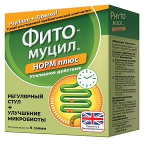ФИТОМУЦИЛ Норм плюс пор-к д/приг.р-ра д/вн.прим. 6г пак №10