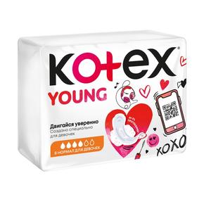 КОТЕКС Янг нормал прокладки для девочек-подростков №8 (Kotex)