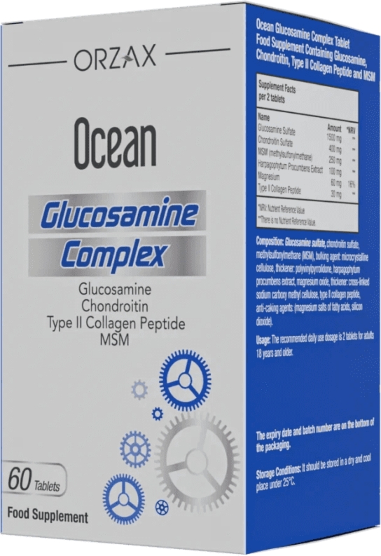 ОРЗАКС Оушен глюкозамин комплекс таб №60 (Orzax Ocean Glucosamine Complex)