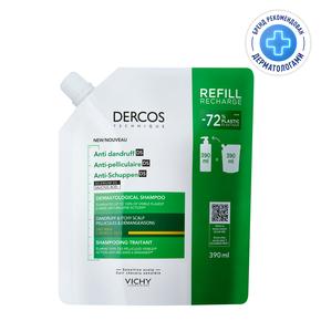 VICHY Деркос ds шампунь-уход интенсивный против перхоти для сухих волос 390мл сменный блок (ВИШИ)