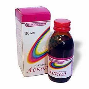 Аекол р-р масл. д/наруж.прим 100мл фл (Бетакаротен + Токоферол + Менадион + Ретинол)