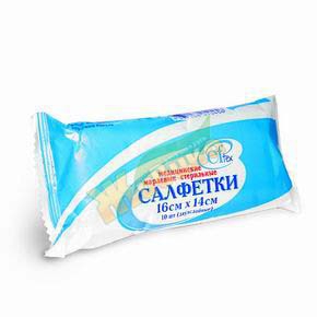 Салфетка мед.стер. 16,0смх14,см №10 инд.уп.