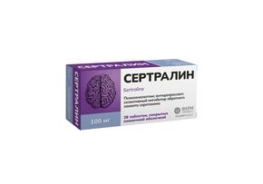 Сертралин таб п/об/пл 100мг №28 /сертралин/ (Сертралин) RP ОСТАЕТСЯ В АПТЕКЕ