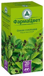 Ольхи соплодия 1,5г ф/пак. №20 /красногорсклексредства/
