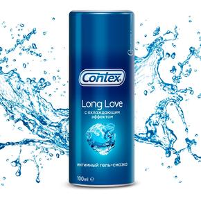 КОНТЕКС гель-смазка 100мл long love/продлевающая с охлаждающим эффектом (Сontex)