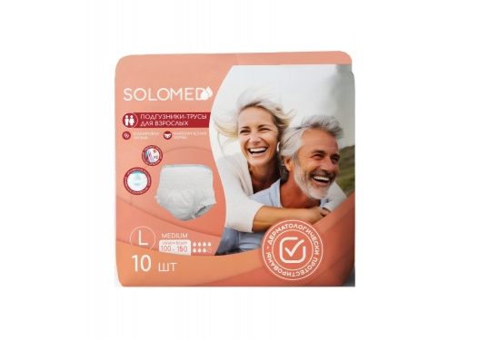 СОЛОМЕД подгузники-трусы для взрослых р.l №10 (Solomed)