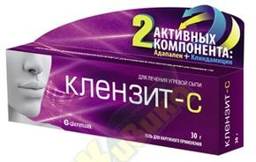 Клензит-с гель 30г (Адапален + Клиндамицин)