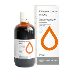 Облепиховое масло д/вн/наруж/местн.прим. 50мл /алтайвитамины/ (Облепихи крушиновидной плодов масло)