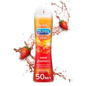 ДЮРЕКС гель-смазка 50мл play-sweet strawberry/аромат клубники (Durex)