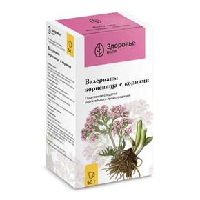 Валерианы корень 50г /здоровье фирма/