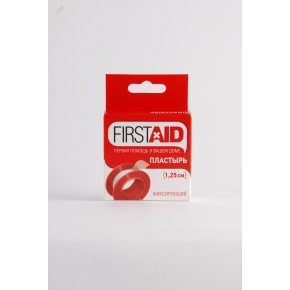 ФЕРСТЭЙД пластырь мед. фиксирющий тканевая основа 1,25х500см (Firstaid)