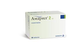 Амарил таб 2мг №90 (Глимепирид)