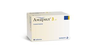 Амарил таб 3мг №90 (Глимепирид)