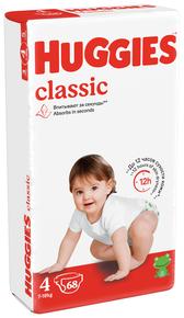 ХАГГИС Классик подгузники детские р.4 7-18кг №68 (Huggies)