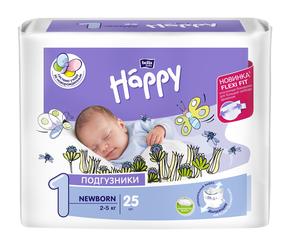 БЕЛЛА Беби хеппи подгузники детские 2-5кг №25 newborn (Bella baby happy)