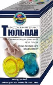 Банка массаж. а/целлюлит. тюльпан №2