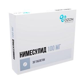 Нимесулид таб 100мг №30 /озон/ (Нимесулид)