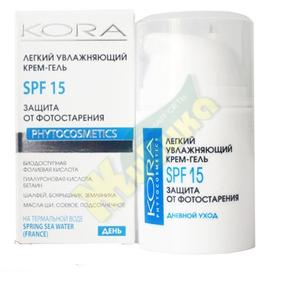 КОРА крем-гель увлаж. легкий 50мл spf 15