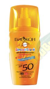 БИОКОН Солнце спрей д/безопасного загара дет. суперзащита 160мл spf 50