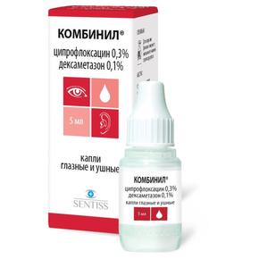 Комбинил капли глаз/ушн 5мл фл-кап.