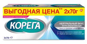 КОРЕГА Экстра сила крем фиксирующий для протезов нейтральный вкус 70г №2 (Corega)