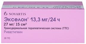 Экселон ттс 13,3мг/24ч №30 (Ривастигмин)