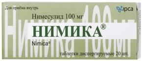 Нимика таб 100мг №20 (Нимесулид)