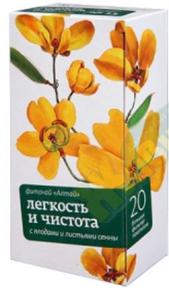 АЛТАЙ чай комплекс легкость и чистота ф/пак. №20 сенна /Алтайский кедр ООО/