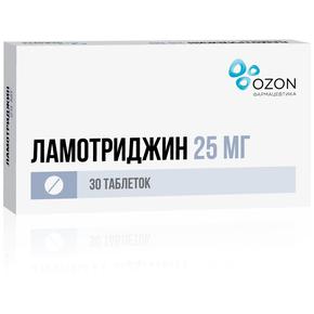 Ламотриджин таб 25мг №30 /озон/ (Ламотриджин)