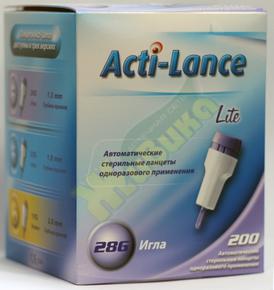 АКТИ-ЛАНС Лайт ланцеты ст 1,5мм №200 (Acti-lance lite)