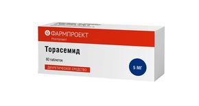Торасемид таб 5мг №60 /фармпроект/ (Торасемид)