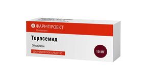 Торасемид таб 10мг №30 /фармпроект/ (Торасемид)