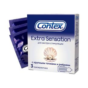 КОНТЕКС презерватив №3 extra sensation/круп. точками/ребрами (Сontex)