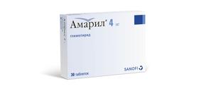 Амарил таб 4мг №30 (Глимепирид)