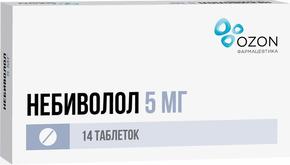 Небиволол таб 5мг №14 /озон/ (Небиволол)