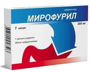 Мирофурил капс. 200мг №7 (Нифуроксазид)