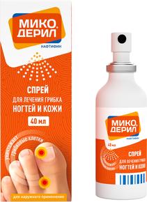 Микодерил спрей д/наруж. прим. 1% 40мл инд уп. фл-кап. (Нафтифин)