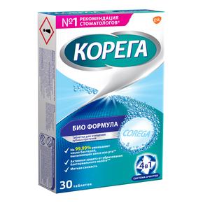 КОРЕГА таб биоформула д/чистки протезов №30 (Corega)