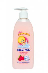 МОЕ СОЛНЫШКО крем-гель детский для купания и душа малиновое облако 400мл