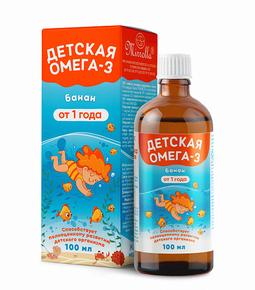 МИРРОЛЛА Детская омега-3 кук ля кук капли со вкусом банана 100мл