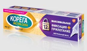 КОРЕГА Экстра сила крем фиксир. д/протезов максимальная фиксация + прилегание нейтральный вкус 40г (Corega)