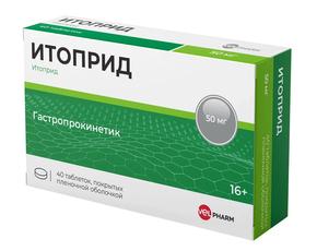 Итоприд велфарм таб п/об/пл 50мг №40 (Итоприд)
