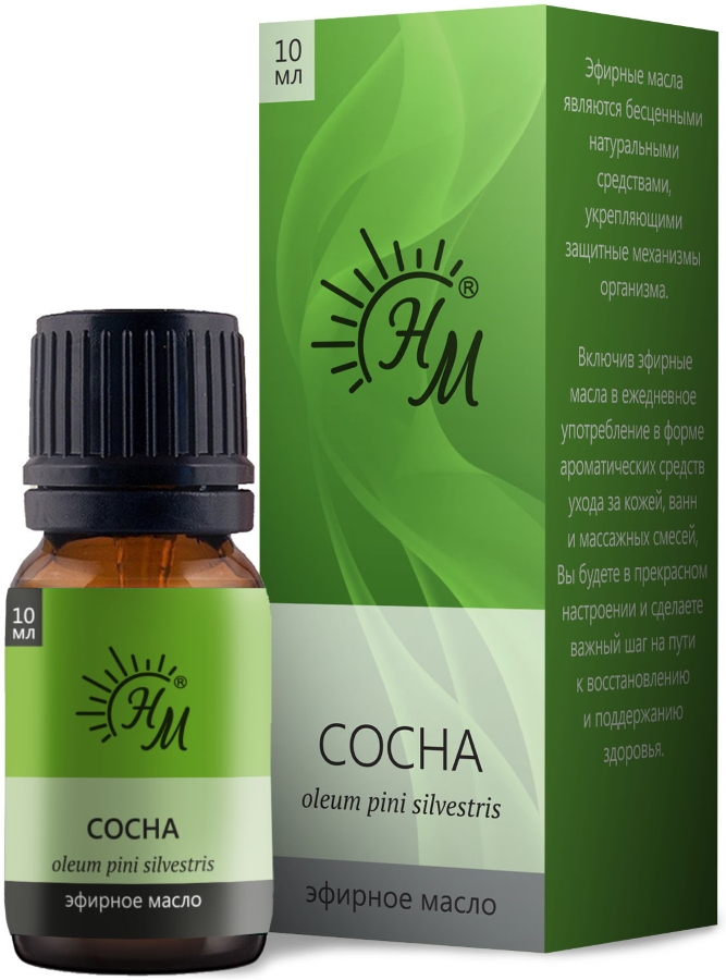 НАТУРАЛЬНЫЕ МАСЛА масло эфирное сосна 10мл