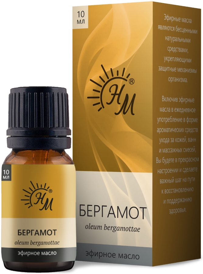 НАТУРАЛЬНЫЕ МАСЛА масло эфирное бергамот 10мл