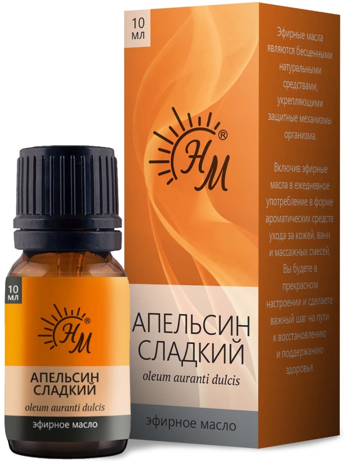 НАТУРАЛЬНЫЕ МАСЛА масло эфирное сладкий апельсин 10мл