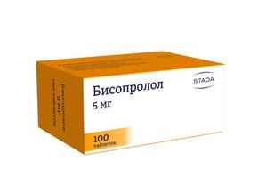 Бисопролол таб п/об/пл 5мг №100 /нижфарм/ (Бисопролол)