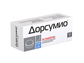 Дорсумио таб пролонг.высв. 15мг + 6мг №30 (Миртазапин + Тизанидин)