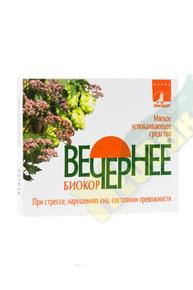 БИОКОР Вечернее драже №30 валериана/хмель/мята